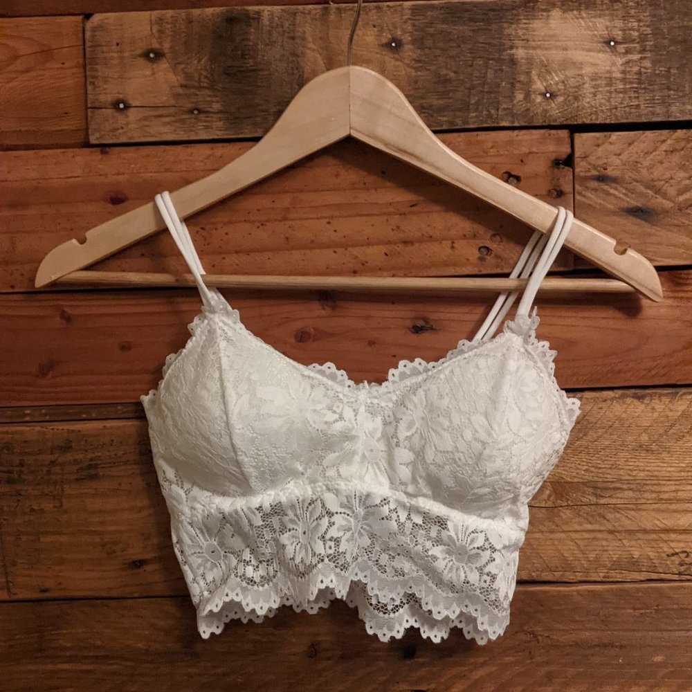 White bralette